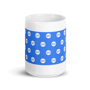 White glossy mug