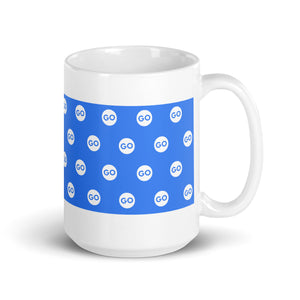 White glossy mug